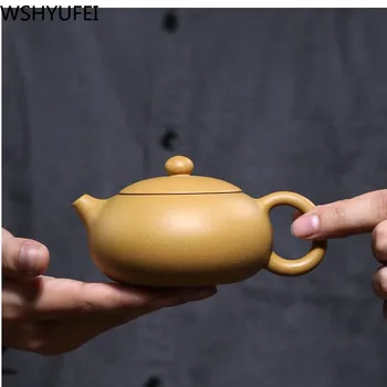 

WSHYUFEI Yixing teapot famous handmade xi shi teapot authentic purple clay Tea set chinese kettle custom high-end gift 230ml
