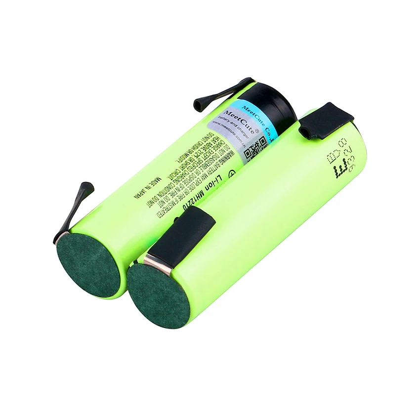 Meetcute 3400mAh NCR18650B 3,7 V защищенная 18650 батарея перезаряжаемая литиевая батарея с DIY никелевая деталь для фонарика