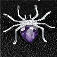 Car Air Freshener Diamond Car Perfume Creative Spider Perfume Car Interior Air Conditioning Incense Perfume - Название цвета: Purple