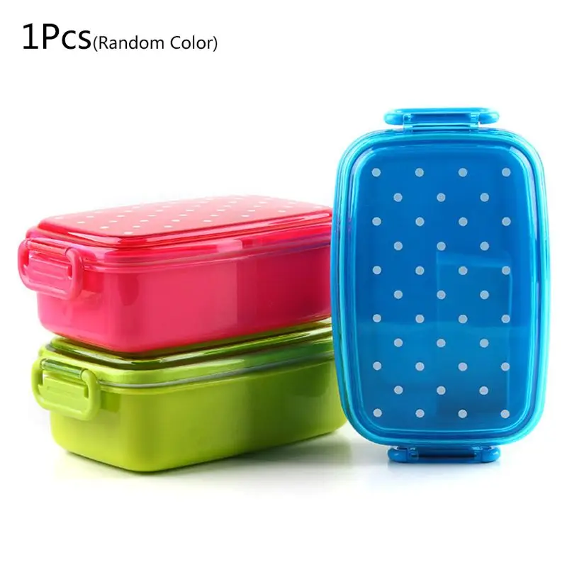 

Dot Lunch Box for Children Picnic School Food Storage Container Bento Sushi Box Kids Fruit Snack Microwave Lunch Boxes