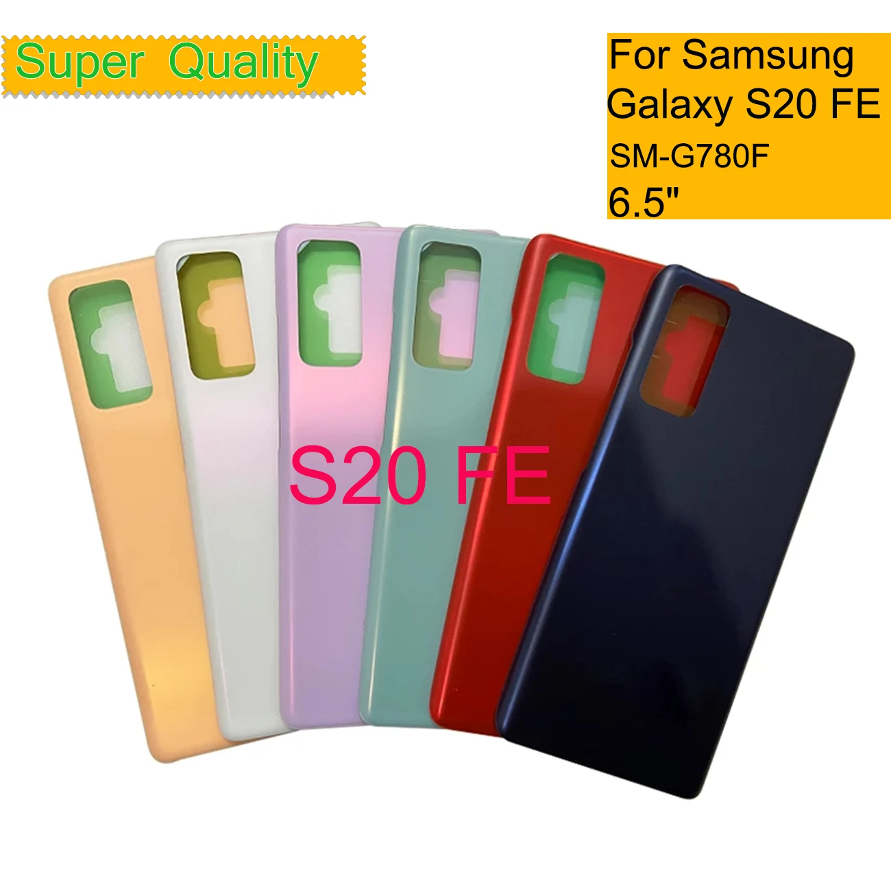 

10Pcs/Lot For Samsung Galaxy S20 FE 4G G780 SM-G780F Housing Back Cover Case Rear Battery Door Chassis Shell With Camera Lens