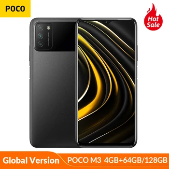 Smartphone POCO M3 Versão global  - 4GB RAM - 64gb/128gb - Snapdragon 662 Octa-Core- Bateria de 6000mah - Câmera de 48MP 1