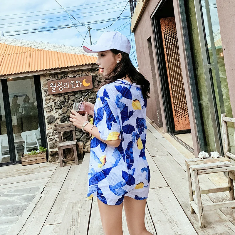 

Bathing Suit Women's 2019 New Style Korean-style Split Type Boxer Small Bust Belly Covering Slimming with Numbers Blouse Spa Res