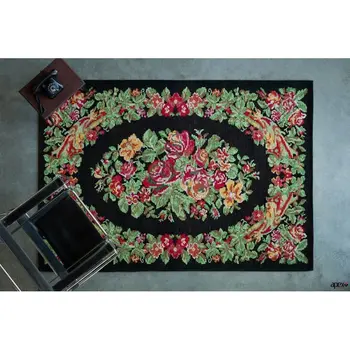 

Apex Ibiza 3 'x 5' Chenille Black Runner Rug