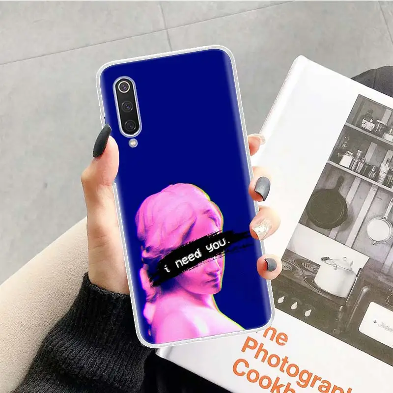 Abstract Greek Mythology Stone Sculpture Case for Xiaomi Redmi Note 7 8 Pro 8A 7A 5 5A 6A 4X S2 K20 MI 5X 6X 9 8 CC9 F1 Soft TPU