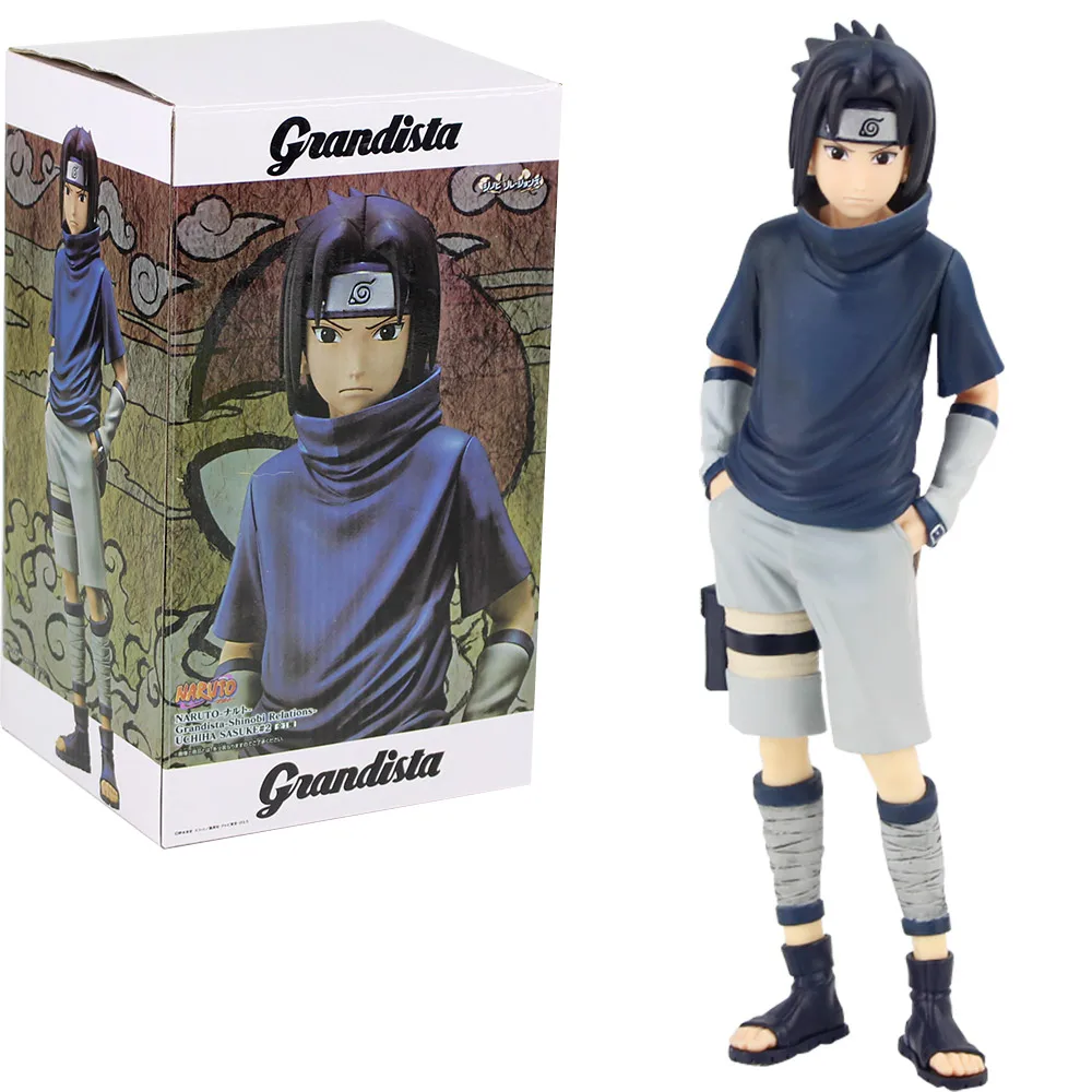 Аниме 1/7 Масштаб Окрашенные Наруто грандиста Shinobi отношения Uzumaki Наруто/Учиха Саске/Хатаке Какаши экшен-фигурка из ПВХ игрушки - Цвет: C with box