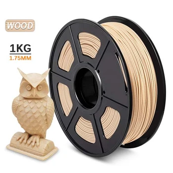 

Wood Filament 1KG 1.75MM PLA Mixed Wood Fiber For 3D Printer Filament Wood Effect Plastic Original Wood-Like Plastic Material