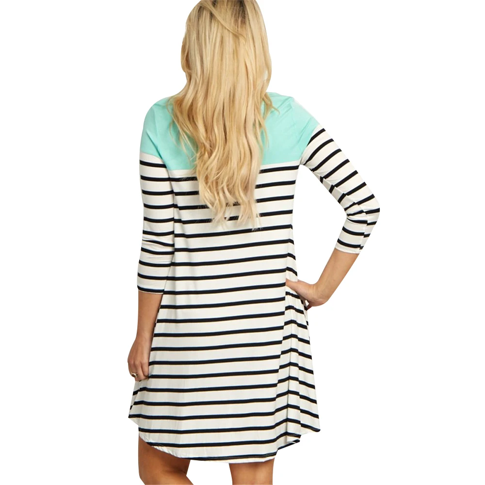 Maternity Dresses Women Striped Print Nursing Dress Autumn Casual Pregnancy Dress Loose vestido gestante Long Sleeve vestido D30