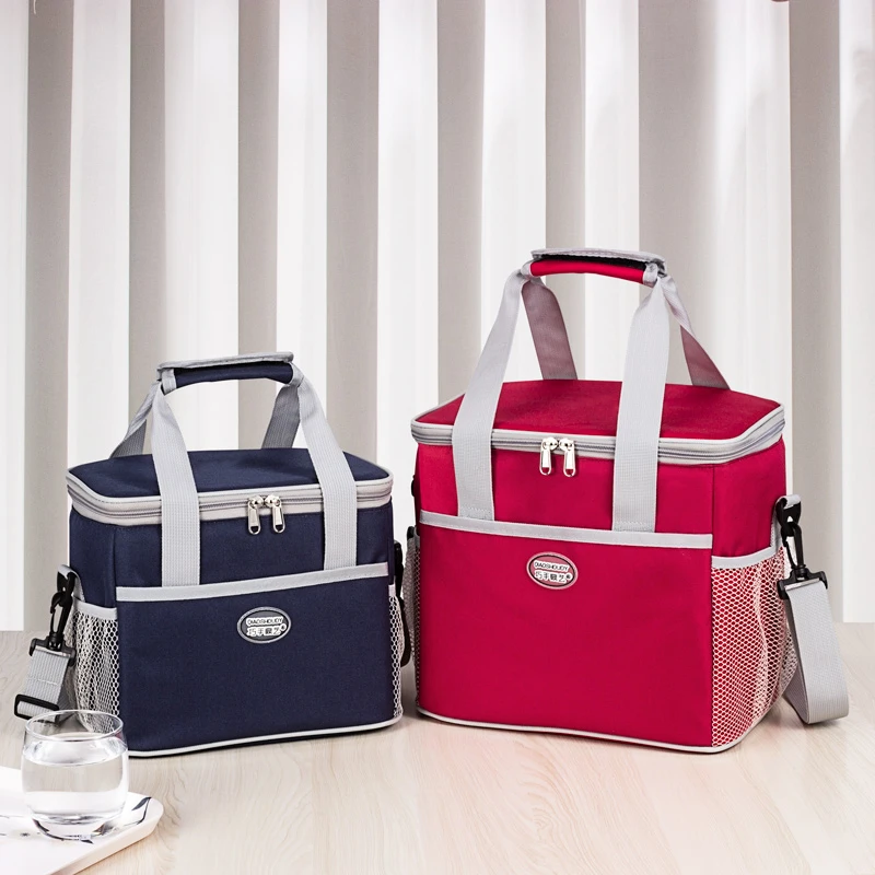 Bolsa refrigeradora de aluminio Oxford para pícnic, bolsas de aislamiento térmico, impermeable, 9L/16L
