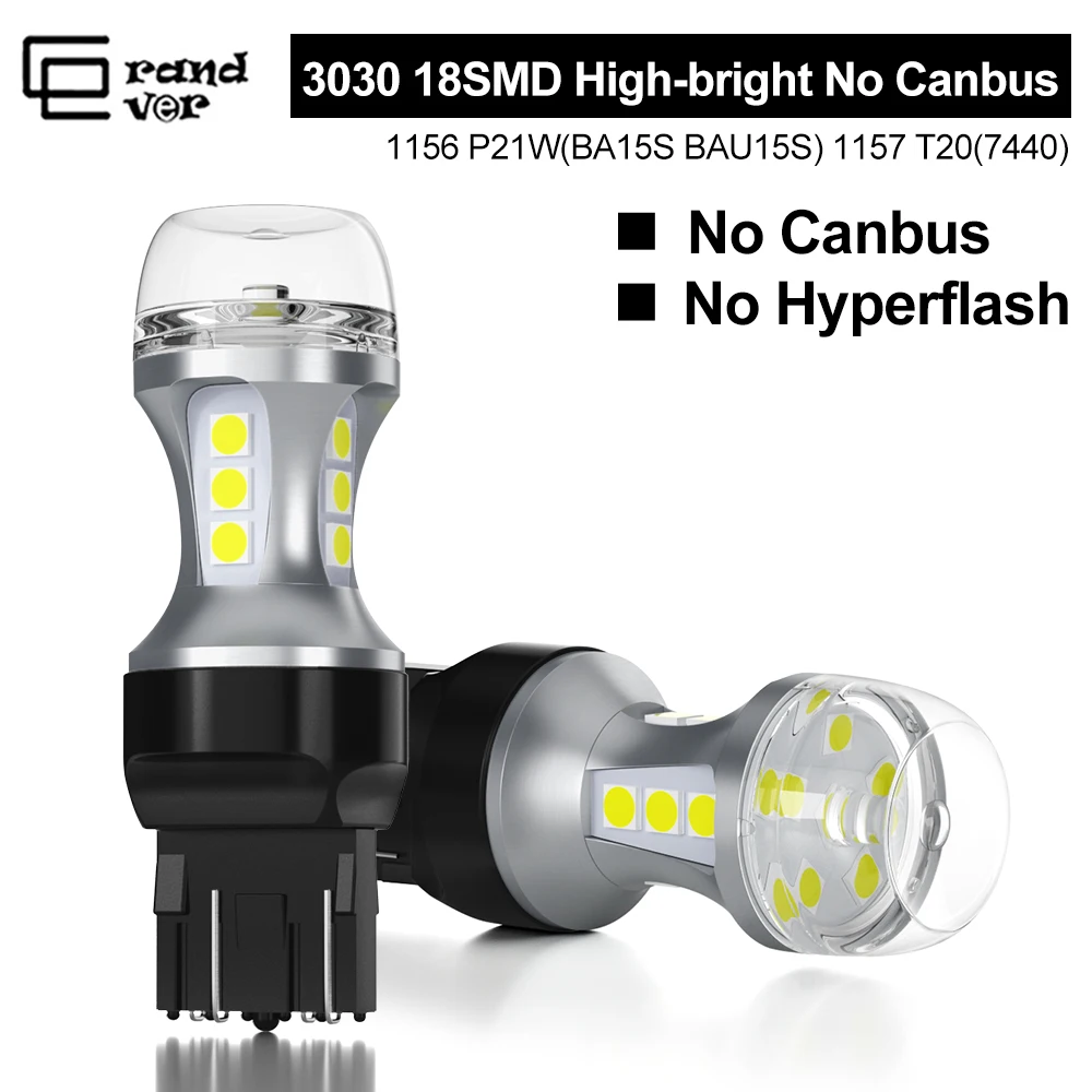 1 шт. светодиодная лампа 1157 BAY15D P21W BAU15S PY21W 3030 18SMD T20 7443 W21/5W T15 для автомобильного