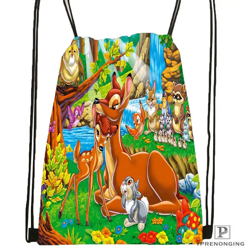 Drawstring Backpack Индивидуальная детская походная сумка на шнурке, милый детский рюкзак(черная спинка) 31x40 см#180531-02-47 - Цвет: Drawstring Backpack