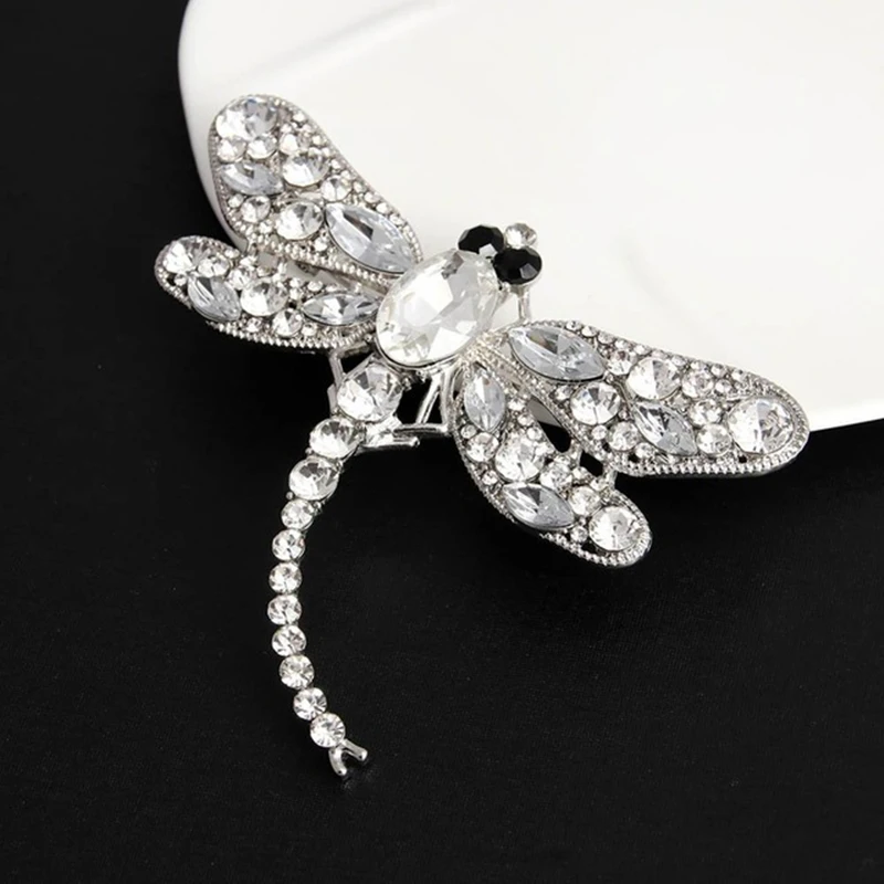 

Fashion Crystal Dragonfly Brooches For Women 2019 Vintage Men Insect Animal Brooch Pins Brochase Jewelry Dropshipping