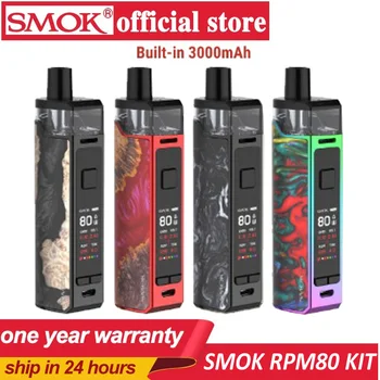 

New RPM80 Pod Vape Kit 3000mah Battery 5ML Cartridge E Cigarette Vape Atomizer Vaporizer RPM RBA Pods Coils VS RPM40 NORD NOVO