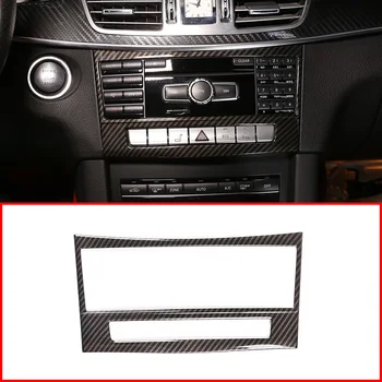

For Mercedes Benz E Class W212 2014-2015 ABS Carbon Fiber Center Console Air Conditioning CD Panel Decoration Trim 1 Pcs