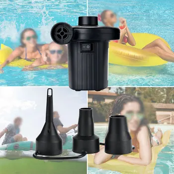 

110V~240V Car Household Inflatable Pump DC 12v Portable Electric Air Pump Air Mattress Boat Inflatable Pump For Car Camping Infl