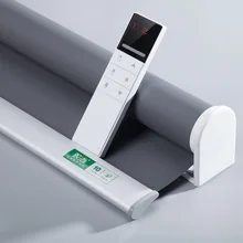 Новая модернизированная Подключаемая система моторизованные шторы на роликах Индивидуальный размер совместим с Alexa Google Home через Broadlink