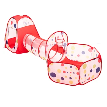 

3pcs Toy Tent Children Tents Kids Crawling Tunnel Play Tent House Ball Pit Pool Tent for Kid Toy Ball Pool Ocean Ball Holder Set