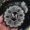 New Design Badge Fashion Silver Beaded Small Applique Jacket Clothes Vest Hat Badges Embroidery DIY Clothing Accessories Patch ► Photo 3/6