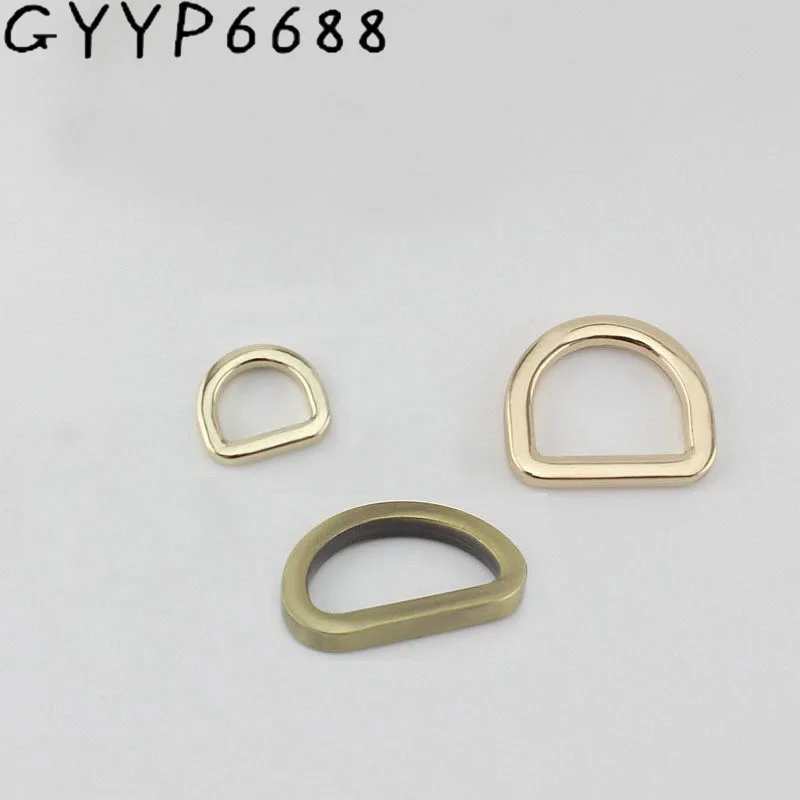 10mm 16mm 18mm brush silver High quality  Square edge buckle D ring bag accessories hardware metal buckle connection buckle