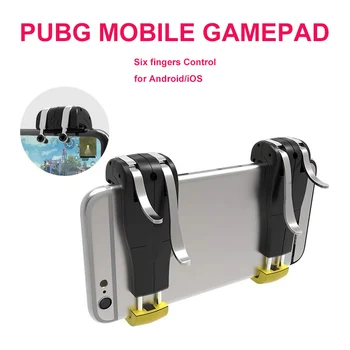 

Six Finger Control Gamepad Trigger for PUBG Android / iOS Mobile Game Gamepad Control Joysticks Smartphone Shooting Triger