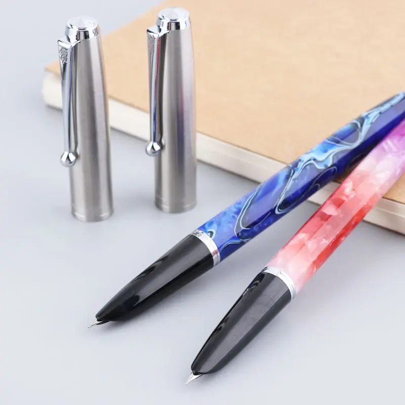 1 шт. Jinhao 51A роскошная мужская авторучка, деловая Студенческая ручка, 0,38 мм, очень тонкая ручка для каллиграфии, школьные офисные принадлежности для письма