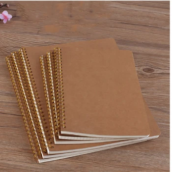 

50 Sheets Blank Sketchbook Diray For Drawing Graffiti Painting Sketch Book Kraft Spiral Notebook Office School Supplies