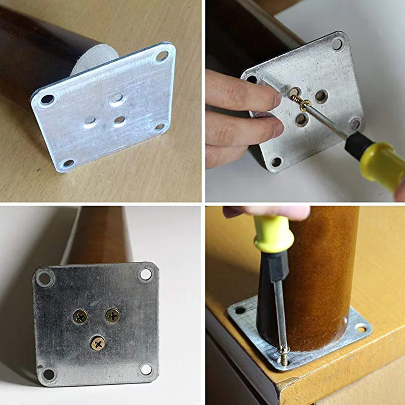 4Pcs Height10-30cm Solid Wood Furniture Legs, Inclined Cone Sofa Bed Cabinet Table and Chair Replacement Feet Sloping Feet