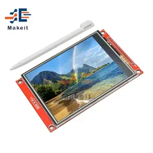 3.2 Cal moduł LCD 320*240 sterownik IC ILI9341 interfejs szeregowy SPI wyświetlacz TFT LCD plansza z dotykowym/bez panelu dotykowego