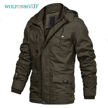WOLFONROAD походная куртка мужская зимняя флисовая куртка Военная Тактическая Куртка карго пальто с капюшоном мульти карман армейская ветровка 5XL