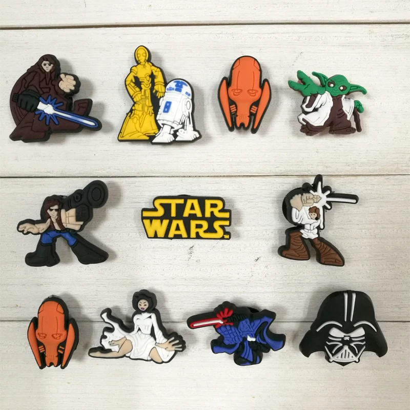 10-11pcs/lot Super Mario Sesame Street PVC Shoe Charms Accessories Fit for Shoes Bracelets Croc JIBZ Shoe Ormaments Best Gifts - Цвет: 11PCS   025A