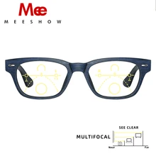 Meeshow, очки для чтения, Мультифокальные, мужские, ретро, Европа, французский стиль, очки с гибкими линзами, прогрессивное чтение 1512