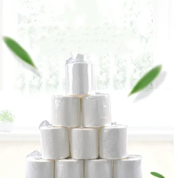 

10 Roll/Dozen Paper Toilet Paper 3 Layers Bathroom Toilet Kitchen Paper Tissue Cleaning Paper Wood Pulp Paper