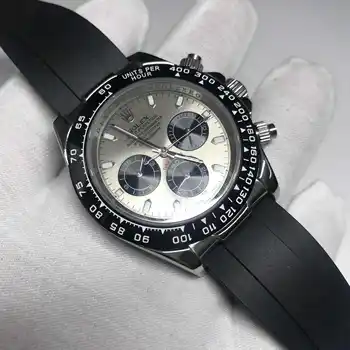 

2020 silver dial luxury watch AAA quality automatic self winding day stainless steel tona watches all small dials works