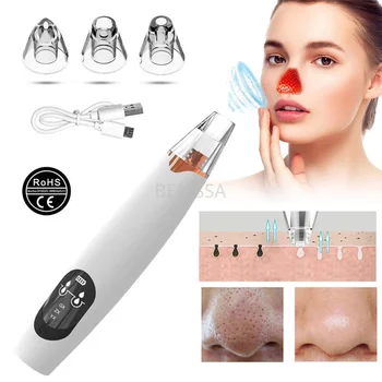 

Berissa Electric Blackhead Vacuum Remover Face Deep Nose Cleaner Acne Beauty kit Internet Celebrity Croducts Facial Care Tool