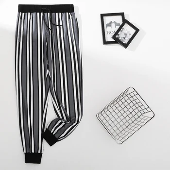 

Streetwear Print Pants Summer Fashion Laceup Loose Trousers joggers Men pantalones hombre England Style Casual Sport Pants Men