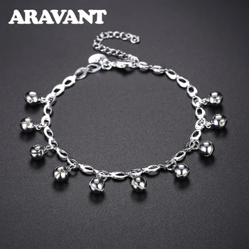 

925 Silver Charms Bracelets Anklet For Women Wedding Jewelry 2020 New