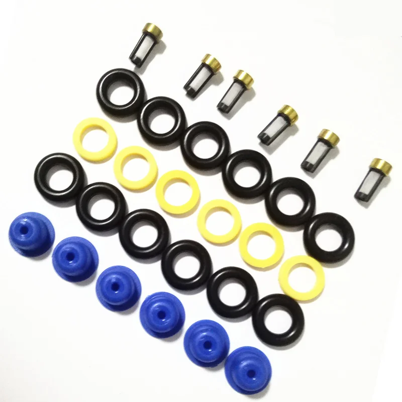 Fuel Injector Servicer Repair KitFord Lincoln 4.6 5.4 Mustang O-Rings Pintle Cap