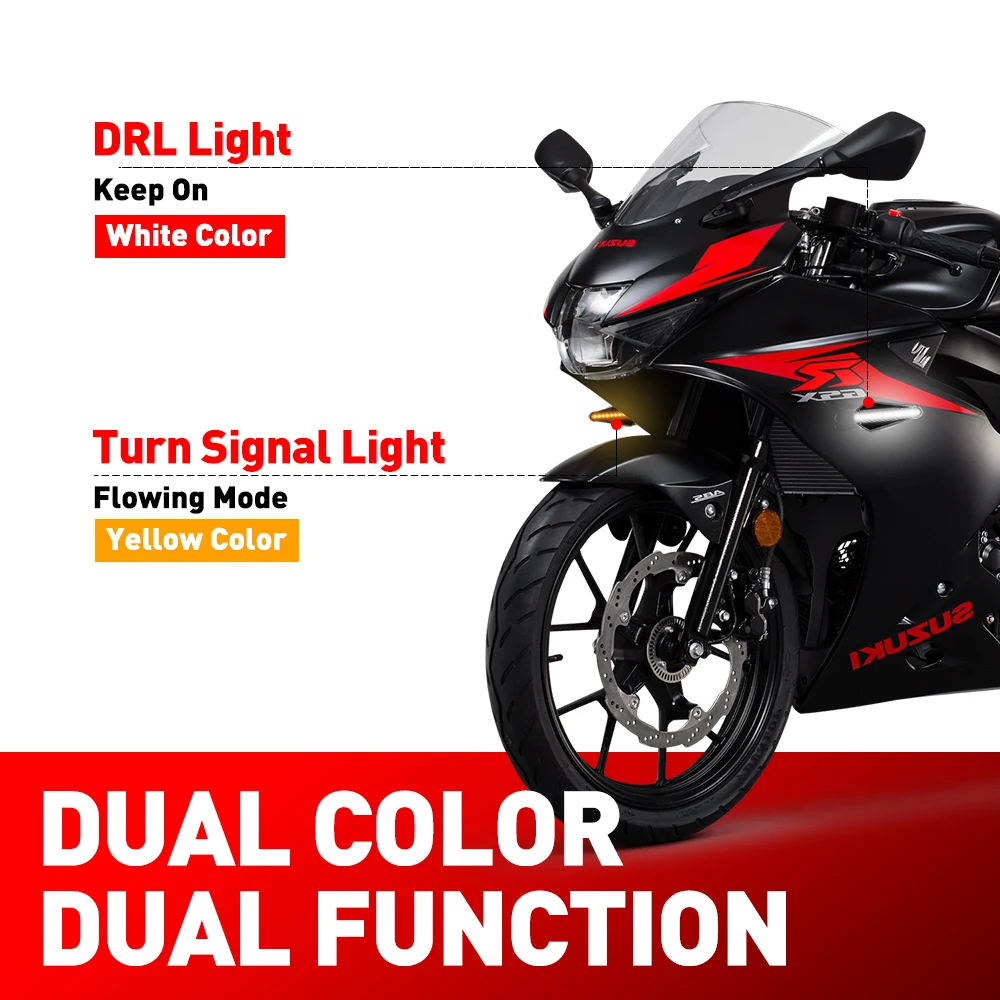 1x светодиодный светильник для мотоцикла с сигналом поворота, индикатор для мотоцикла, задний тормозной светильник для Honda CBR650F MSX-125 Shadow 750 Dio