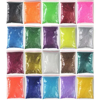 

20colors 10G/BAG Gradient Nail Powder Holographic Chrome Pigment 0.2mm Black Fine Glitters Shimmer Nail Glitter For Manicure#5-6