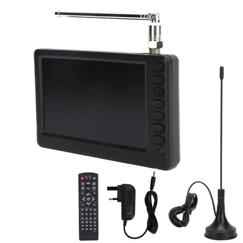 Portable TV LEADSTAR 5 Inch Digital Television Portable Digital TV Car Camping Kitchen UK Plug 110-220V Singapore Malaysia