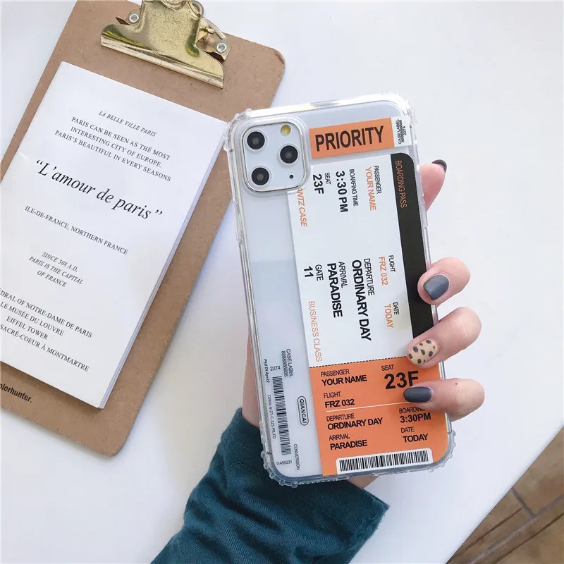 INS Hot city Label штрих-код чехол для телефона для iPhone 11 Pro XS MAX XR X 7 8 Plus роскошный мягкий силиконовый прозрачный противоударный чехол