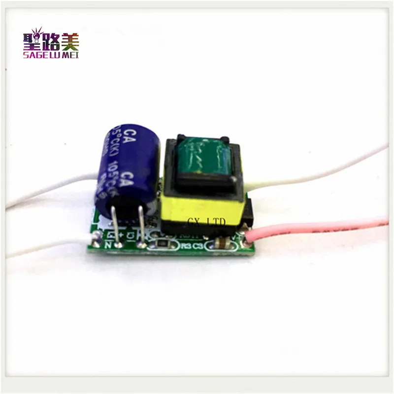 5pcs 600MA 3V-5V 2-1x3W 3W LED driver power supply built-in constant current Lighting Transformers Adapter for DIY lamp bulb | Освещение