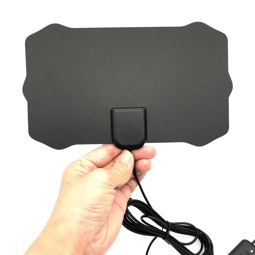 HD Digital Indoor TV HDTV Antenna For VHF UHF ISDB ATSC Signal With F-Type Connector to TV PAL Converter Adapter