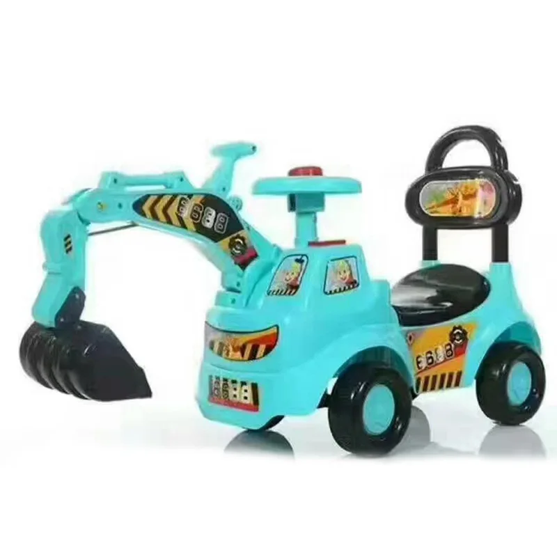

New Style Children's Toy Excavator Can Sit to Ride Step Pedal Engineering Excavator hua xiang che