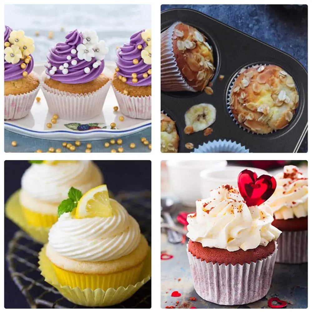 6 Cavity Muffin Pan Tray Nonstick Muffin Carbon Steel Cupcake Molds Baking Pan Cupcake Baking Pan Bakeware Kitchen Accessories
