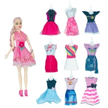 KIEKA – robe d'été pour poupée Barbie 11.5 pouces, 5 pièces, vêtements pour enfants, différents styles, accessoires, livraison gratuite