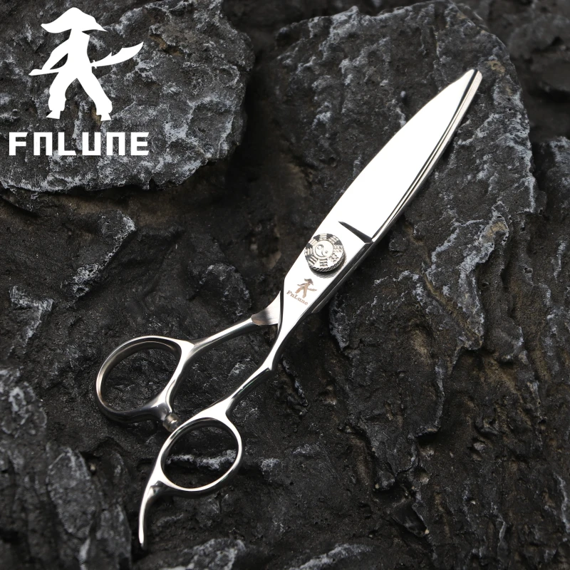 

FnLune 6.0 Tai Chi Screws Big Scissors Lancet Professional Hair Salon Scissors Cut Barber Haircut Shear Hairdressing Scissors