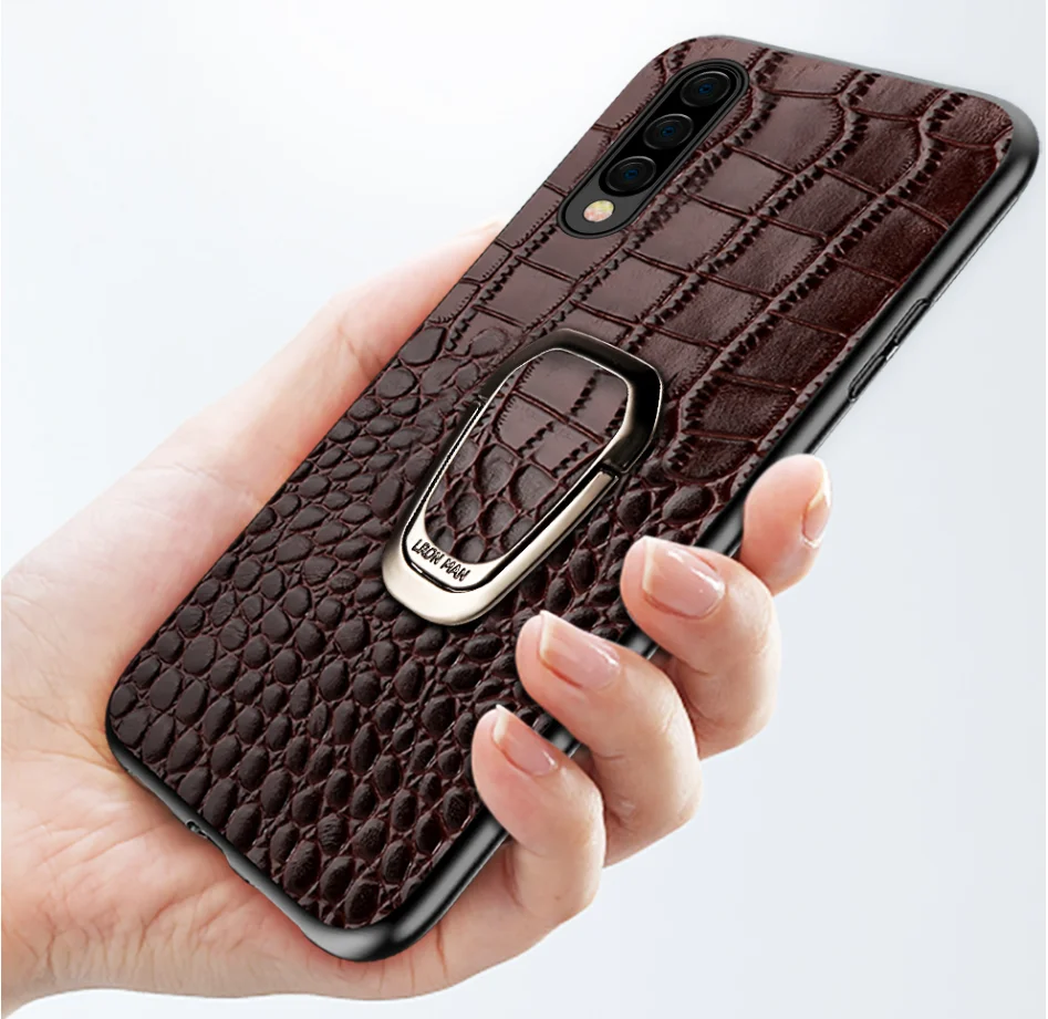 De Luxo Textura de Crocodilo Case Telefone móvel Para For samsung galaxy A50 A70 A40 A20 Note 8 9 10 S8 S9 S10 plus phone caser
