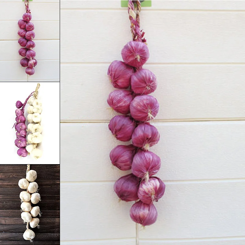 Искусственные струнные Лук Чеснок пластиковые растения Имитация Поддельные праздничные Вечерние