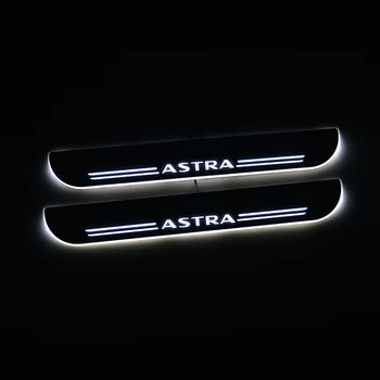 

LED Car Door Sill Scuff Plate Guard Moving Light for Opel Astra J 2009 -2013 2014 2015 Auto Guard Protection Plate